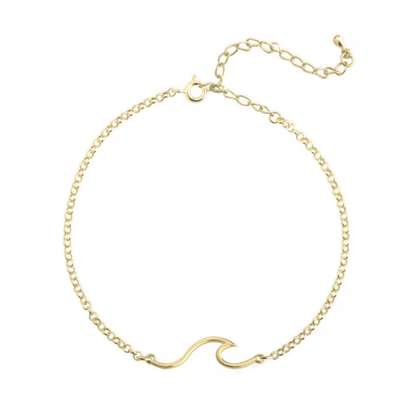 Sea wave anklet