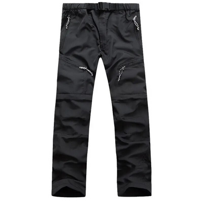 Cargo trousers men - Waterproof outdoor trousers with zip pockets, robust