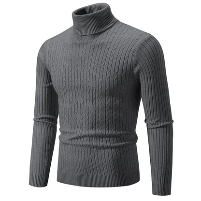 Turtleneck jumper men | Soft knit slim fit jumper