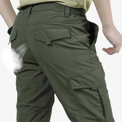 Cargo trousers for men - Outdoor work trousers with pockets, robust quality