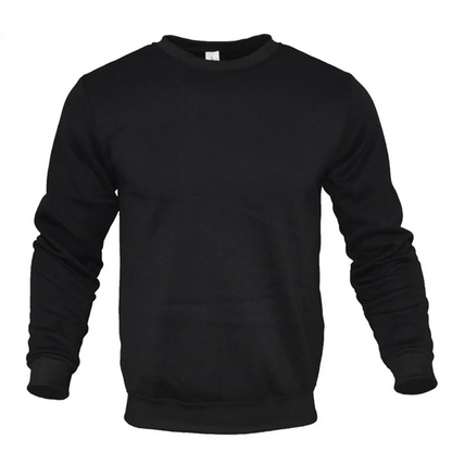 Men's sweater, round neck long sleeve basic jumper