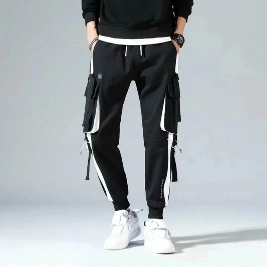 Cargo trousers - men's cargo trousers with pockets, slim fit, streetwear joggers