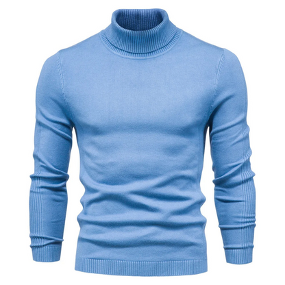 Turtleneck jumper men | Fashionable slim fit knitted jumper