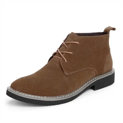 Men's suede chukka boots, classic Chelsea ankle boots