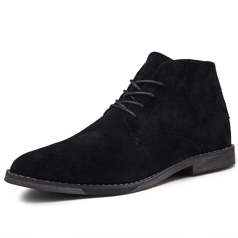 Suede chukka boots for men, Comfortable and casual ankle boots