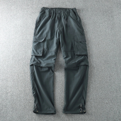 Cargo trousers men - Breathable outdoor trousers with pockets, adjustable leg cuffs