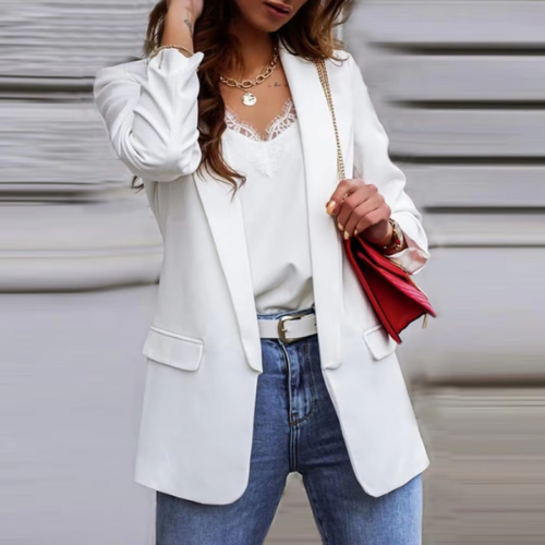 Chic Women's Long-Sleeved Blazer - Perfect For Any Occasion