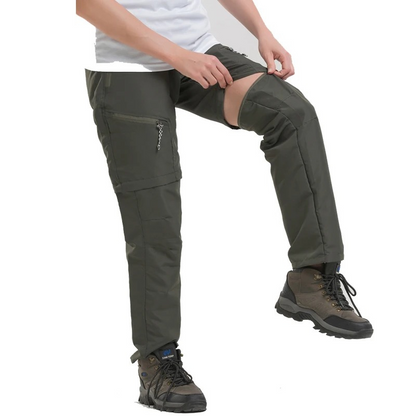 Cargo trousers for men Detachable outdoor trousers with zip pockets