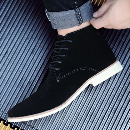 Elegant suede chukka boots for men, comfortable ankle boots