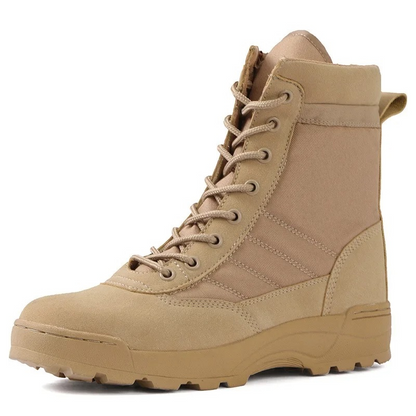 Men's boots with side zip and reinforced toe cap