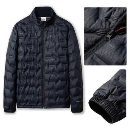 Men's quilted transition jacket - Lightweight, insulated, casual