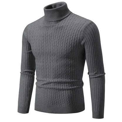 Elegant knitted jumper with high-quality material - Turtleneck jumper men