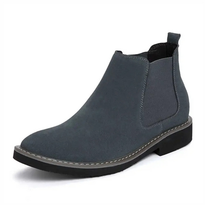 Men's suede chukka boots, elegant Chelsea ankle boots