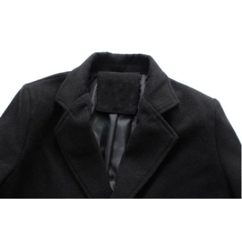 Classic men's coats - Slim wool coat with single-breasted design