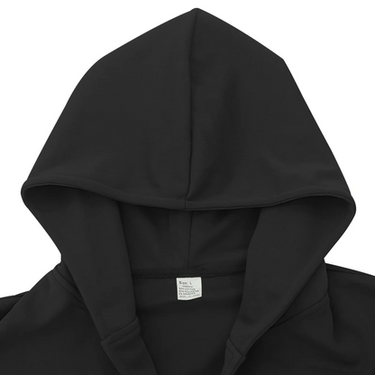 Modern men's coat - Double-buttoned coat with hood