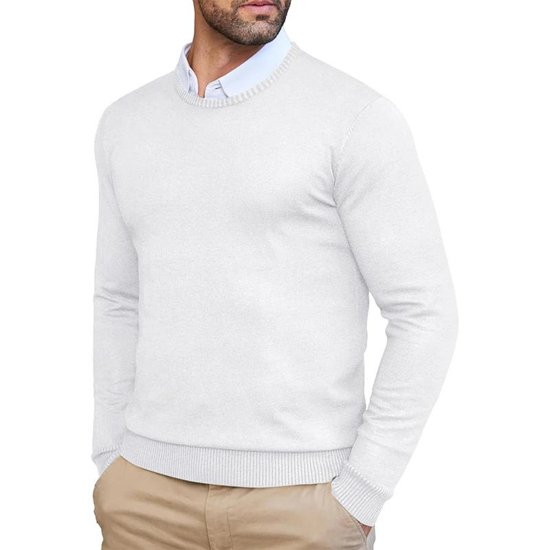 Timeless Round Neck Men's Sweater for a Classic and Elegant Look