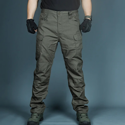 Waterproof wear-resistant multi-pocket cargo trousers for men