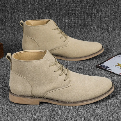 Elegant suede chukka boots for men, comfortable and timeless