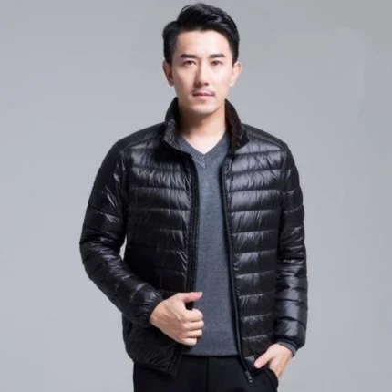 Lightweight quilted transitional jacket for men - Windproof, casual