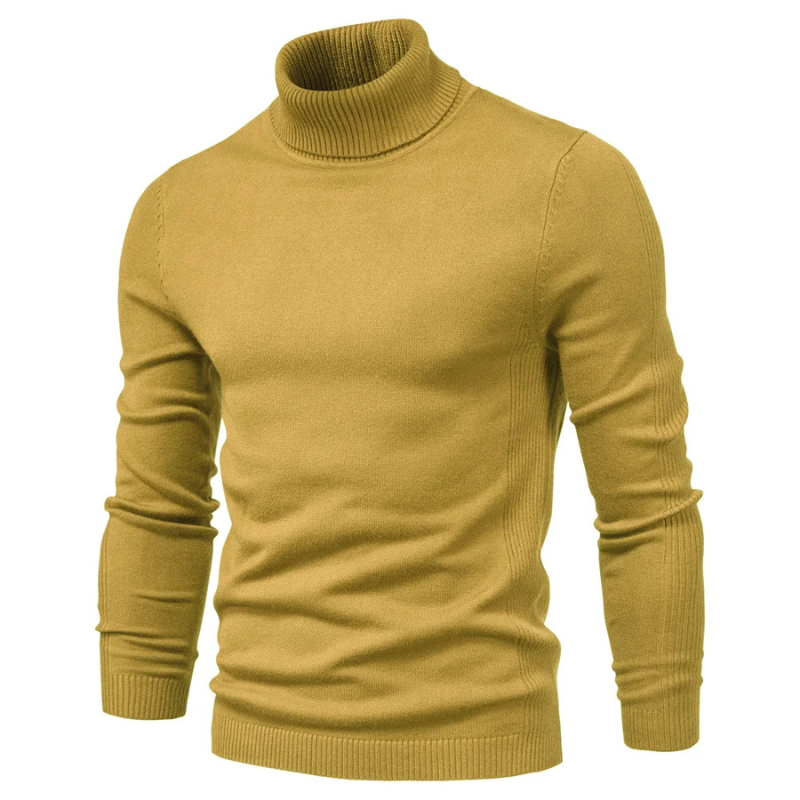 Turtleneck jumper men | Fashionable slim fit knitted jumper