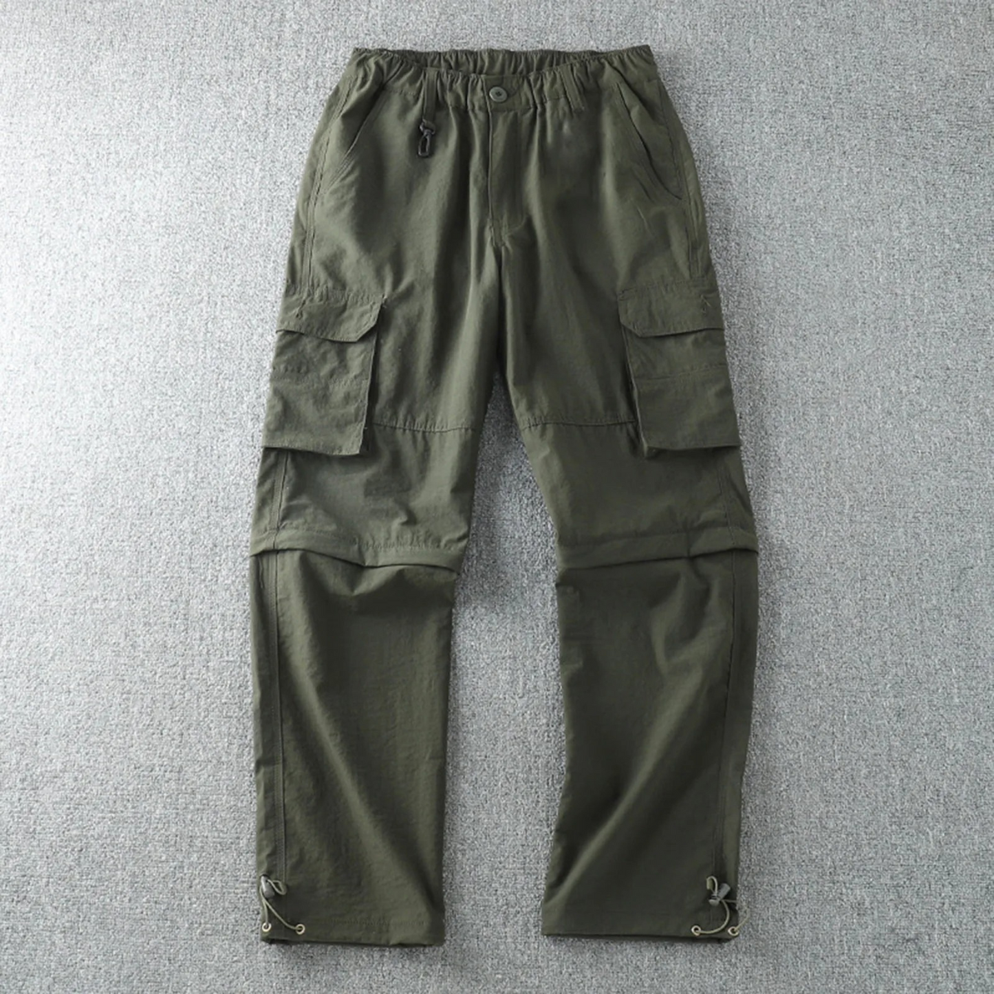 Cargo trousers men - Breathable outdoor trousers with pockets, adjustable leg cuffs