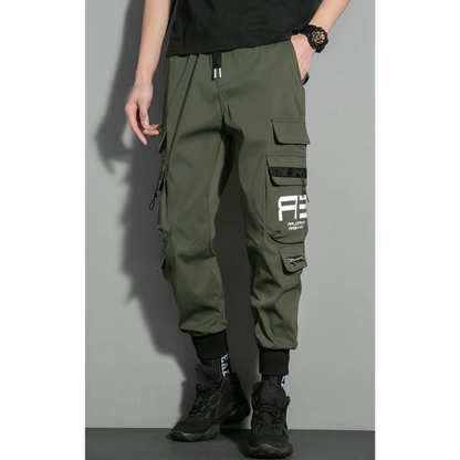 Cargo trousers for men Multifunctional cargo jogging trousers with zip pockets