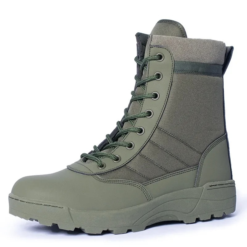 Men's boots with side zip and reinforced toe cap