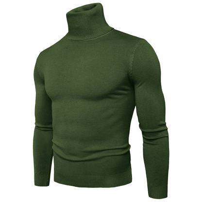 Turtleneck jumper men - Slim fit, Soft knit, Warm, Casual wear