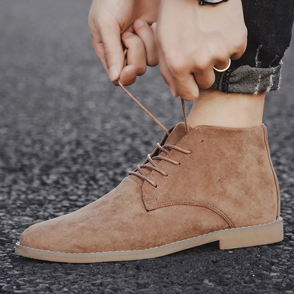 Suede chukka boots for men, Comfortable and casual ankle boots