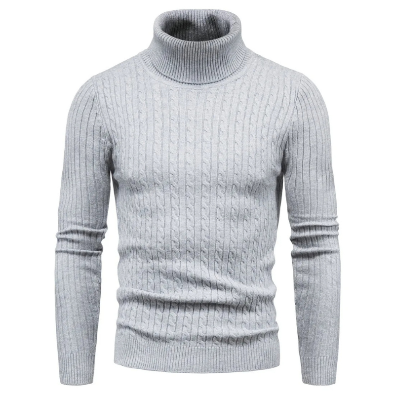 Elegant knitted jumper with high-quality material - Turtleneck jumper men