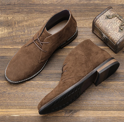 Stylish suede chukka boots for men, comfortable casual shoes