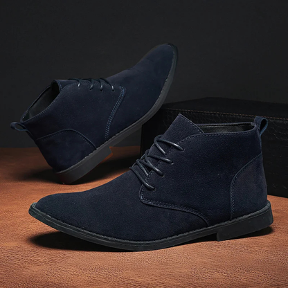 Classic suede chukka boots for men, comfortable casual shoes