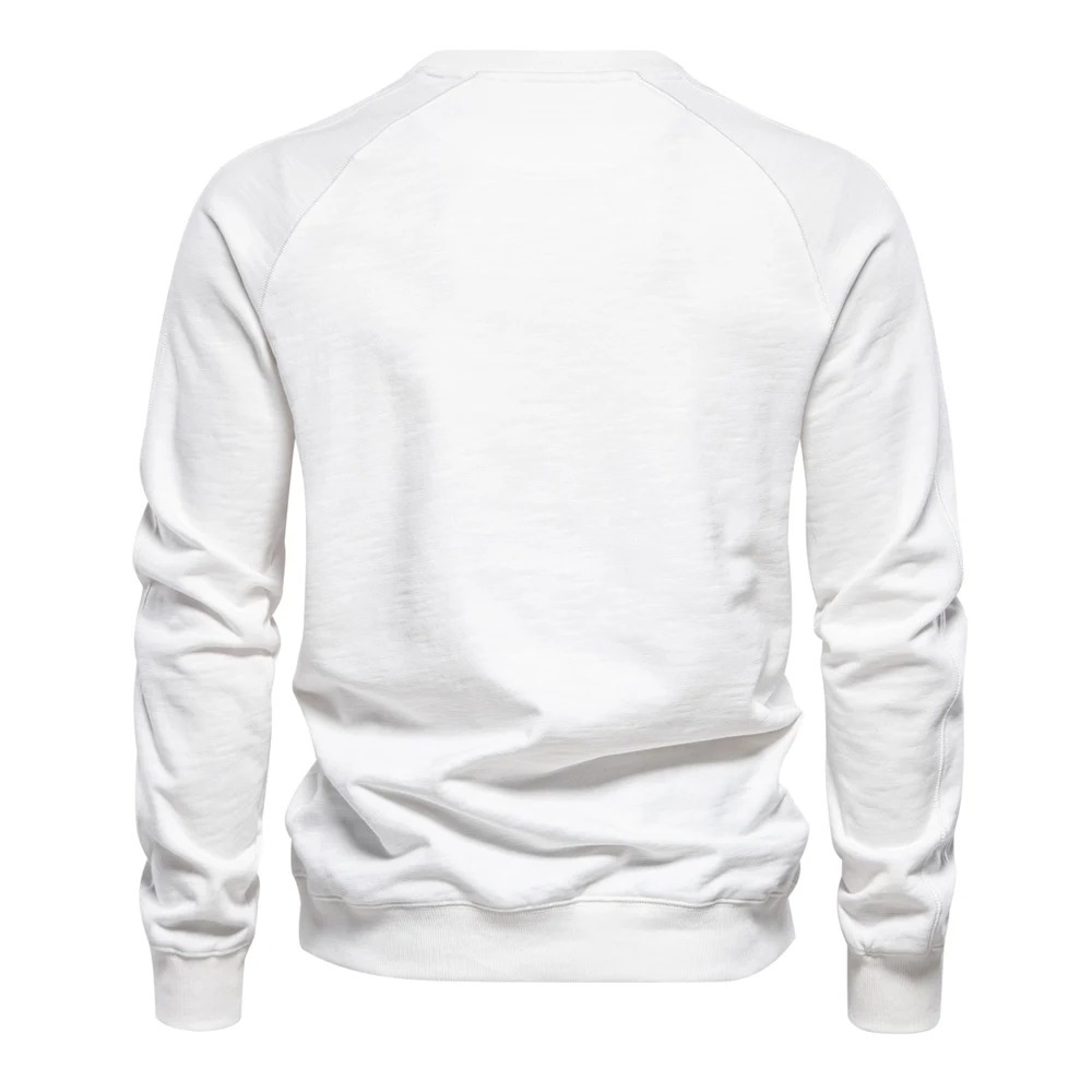 Men's sweater with raglan sleeves, round neck Casual jumper