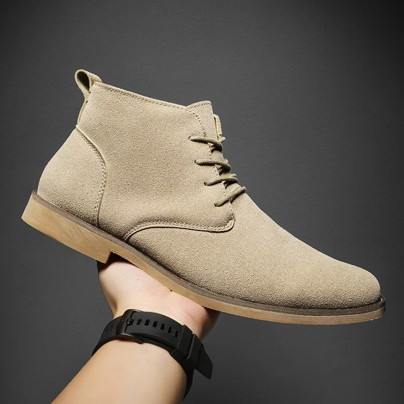 Comfortable suede chukka boots for men, stylish and durable