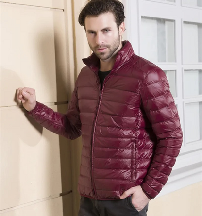 Men's quilted transition jacket - Lightweight, insulated, casual