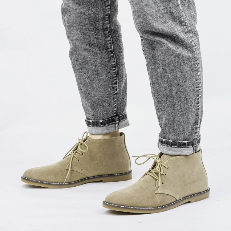 Stylish suede chukka boots for men, comfortable and elegant