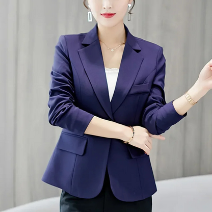 Elegant Ladies Blazer With Ankle Button Closure - Perfect For Office