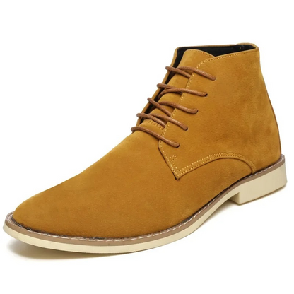 Comfortable suede chukka boots for men, non-slip ankle boots