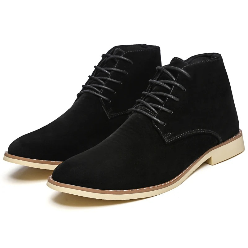 Stylish suede chukka boots for men, robust casual shoes