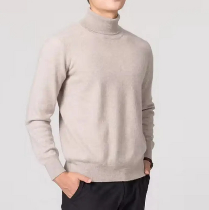 Turtleneck jumper men - Cosy turtleneck jumper in fine knit