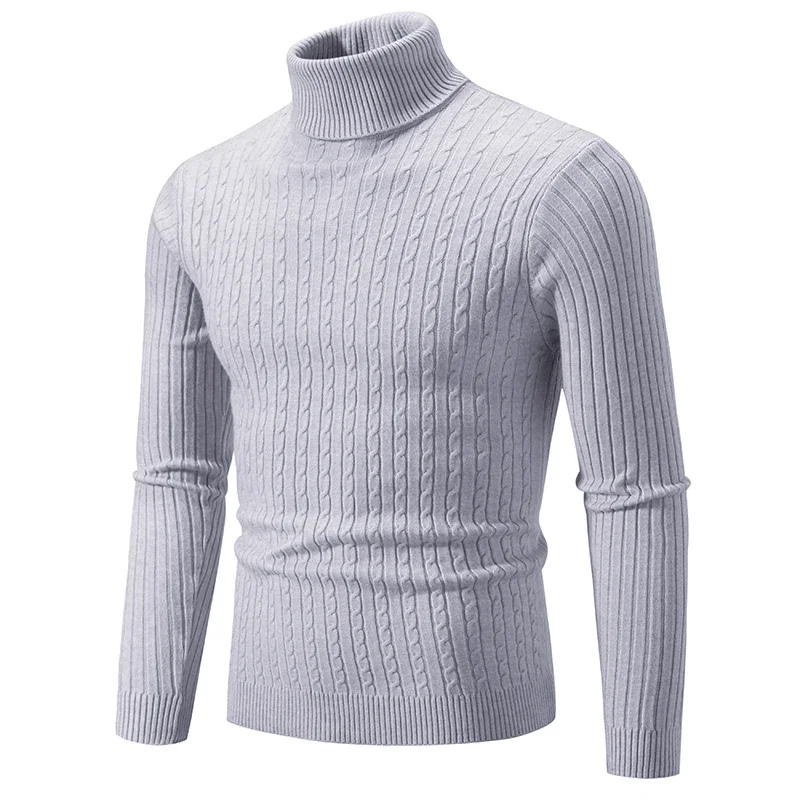 Turtleneck jumper men | Soft knit slim fit jumper