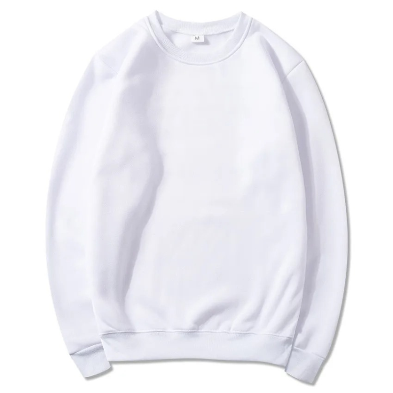 Basic Sweatshirt With Round Neck For Everyday Comfort - Women's Sweater