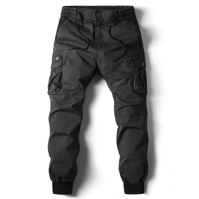 Cargo trousers men - Comfortable joggers with pockets, elasticated waistband