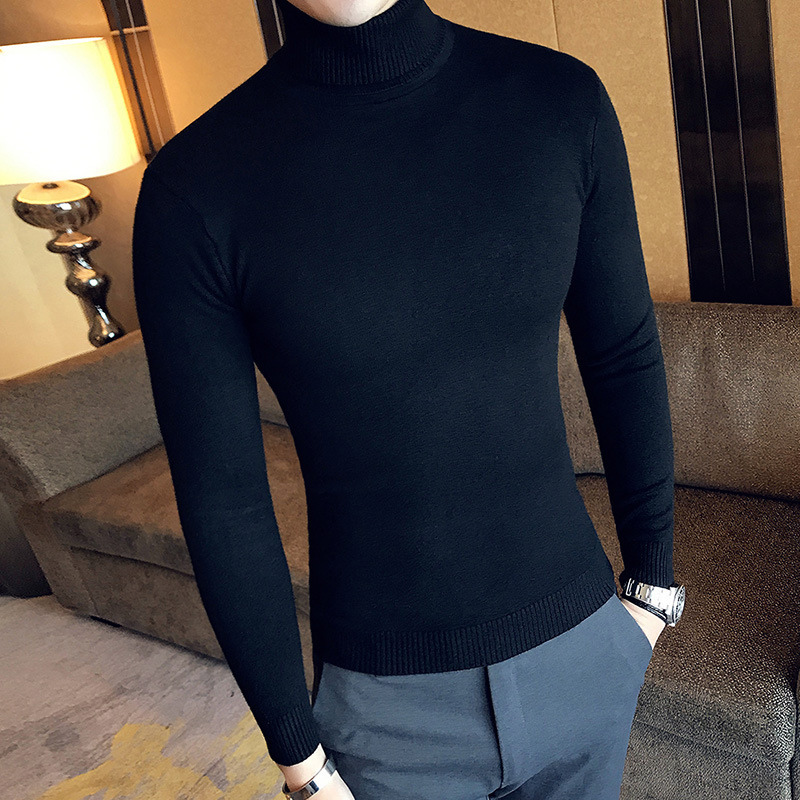 Turtleneck jumper men - Slim fit, Warm, Soft knit, Long sleeve