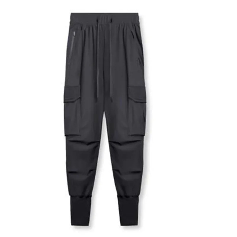 Durable Cargo trousers for men - Modern jogging trousers with large pockets, adjustable waist