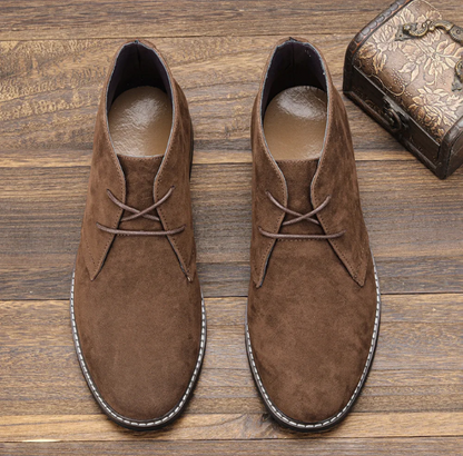 Stylish suede chukka boots for men, comfortable casual shoes