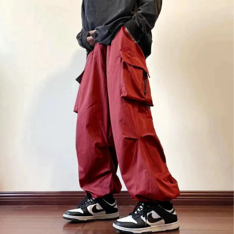 Cargo trousers for men - Casual baggy trousers with large pockets, comfortable cut