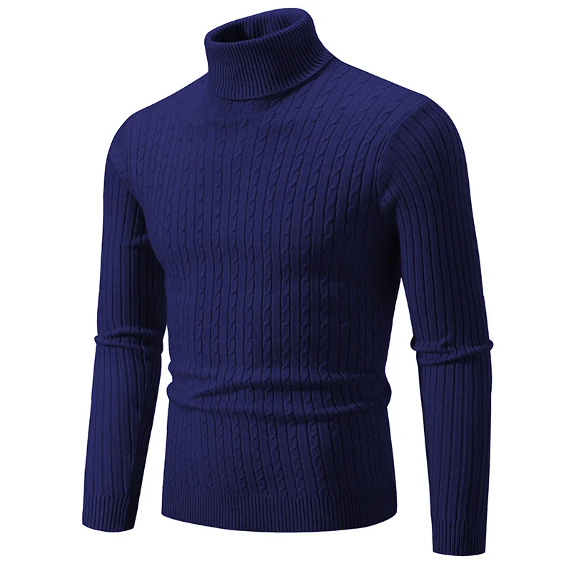 Elegant knitted jumper with high-quality material - Turtleneck jumper men