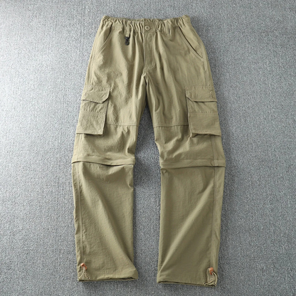 Cargo trousers men - Breathable outdoor trousers with pockets, adjustable leg cuffs