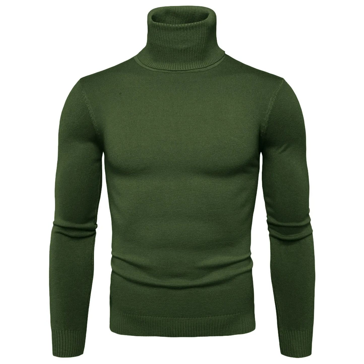 Turtleneck jumper men - Slim fit, Soft knit, Warm, Casual wear